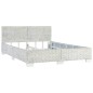 vidaXL Estructura de cama de ratán natural gris 140x200 cm vidaXL Estructura de cama de ratán natural gris 140x200 cm