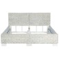 vidaXL Estructura de cama de ratán natural gris 140x200 cm vidaXL Estructura de cama de ratán natural gris 140x200 cm