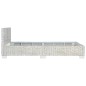 vidaXL Estructura de cama de ratán natural gris 140x200 cm vidaXL Estructura de cama de ratán natural gris 140x200 cm