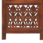 vidaXL Biombo 3 paneles tallado a mano madera mango marrón 120x165 cm vidaXL Biombo 3 paneles tallado a mano madera mango marrón 120x165 cm