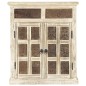vidaXL Aparador blanco de madera maciza de mango 65x30x75 cm vidaXL Aparador blanco de madera maciza de mango 65x30x75 cm