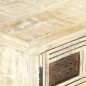 vidaXL Aparador blanco de madera maciza de mango 65x30x75 cm vidaXL Aparador blanco de madera maciza de mango 65x30x75 cm