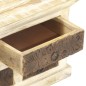 vidaXL Aparador blanco de madera maciza de mango 65x30x75 cm vidaXL Aparador blanco de madera maciza de mango 65x30x75 cm