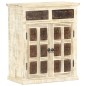 vidaXL Aparador blanco de madera maciza de mango 65x30x75 cm vidaXL Aparador blanco de madera maciza de mango 65x30x75 cm