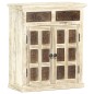 vidaXL Aparador blanco de madera maciza de mango 65x30x75 cm vidaXL Aparador blanco de madera maciza de mango 65x30x75 cm