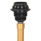 vidaXL Lámpara de trípode madera maciza de teca negro y dorado 141 cm vidaXL Lámpara de trípode madera maciza de teca negro y dorado 141 cm