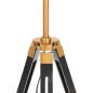 vidaXL Lámpara de trípode madera maciza de teca negro y dorado 141 cm vidaXL Lámpara de trípode madera maciza de teca negro y dorado 141 cm