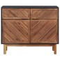vidaXL Aparador de madera maciza de acacia y MDF 90x33,5x75 cm vidaXL Aparador de madera maciza de acacia y MDF 90x33,5x75 cm