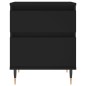vidaXL Mesita de noche madera contrachapada negro 40x35x50 cm vidaXL Mesita de noche madera contrachapada negro 40x35x50 cm