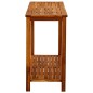 vidaXL Mesa consola de jardín madera maciza de acacia 110x40x75 cm vidaXL Mesa consola de jardín madera maciza de acacia 110x40x75 cm