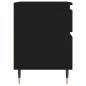 vidaXL Mesita de noche madera contrachapada negro 40x35x50 cm vidaXL Mesita de noche madera contrachapada negro 40x35x50 cm