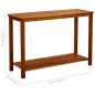 vidaXL Mesa consola de jardín madera maciza de acacia 110x40x75 cm vidaXL Mesa consola de jardín madera maciza de acacia 110x40x75 cm