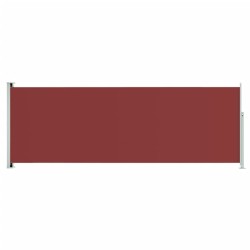 vidaXL Toldo lateral retráctil para patio rojo 220x600 cm