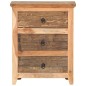 vidaXL Aparador de madera de acacia y madera reciclada 60x33x75 cm vidaXL Aparador de madera de acacia y madera reciclada 60x33x75 cm