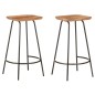 vidaXL Taburetes de cocina 2 unidades madera maciza de acacia vidaXL Taburetes de cocina 2 unidades madera maciza de acacia