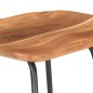 vidaXL Taburetes de cocina 2 unidades madera maciza de acacia vidaXL Taburetes de cocina 2 unidades madera maciza de acacia