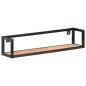 vidaXL Estantes de pared 2 unidades 80 cm madera de mango rugosa vidaXL Estantes de pared 2 unidades 80 cm madera de mango rugosa