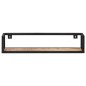 vidaXL Estantes de pared 2 unidades 80 cm madera de mango rugosa vidaXL Estantes de pared 2 unidades 80 cm madera de mango rugosa