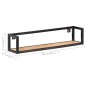 vidaXL Estantes de pared 2 unidades 80 cm madera de mango rugosa vidaXL Estantes de pared 2 unidades 80 cm madera de mango rugosa
