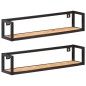vidaXL Estantes de pared 2 unidades 80 cm madera maciza acacia vidaXL Estantes de pared 2 unidades 80 cm madera maciza acacia