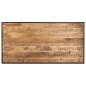 vidaXL Mesa de comedor de madera maciza de mango rugosa 140 cm vidaXL Mesa de comedor de madera maciza de mango rugosa 140 cm