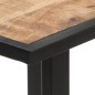 vidaXL Mesa de comedor de madera maciza de mango rugosa 140 cm vidaXL Mesa de comedor de madera maciza de mango rugosa 140 cm