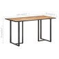 vidaXL Mesa de comedor de madera maciza de mango rugosa 140 cm vidaXL Mesa de comedor de madera maciza de mango rugosa 140 cm