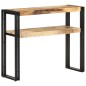 vidaXL Mesa consola de madera de mango rugosa 90x30x75 cm vidaXL Mesa consola de madera de mango rugosa 90x30x75 cm