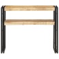 vidaXL Mesa consola de madera de mango rugosa 90x30x75 cm vidaXL Mesa consola de madera de mango rugosa 90x30x75 cm