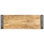 vidaXL Mesa consola de madera de mango rugosa 90x30x75 cm vidaXL Mesa consola de madera de mango rugosa 90x30x75 cm