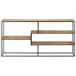vidaXL Aparador de madera de mango rugosa 150x30x75 cm vidaXL Aparador de madera de mango rugosa 150x30x75 cm