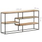 vidaXL Aparador de madera de mango rugosa 150x30x75 cm vidaXL Aparador de madera de mango rugosa 150x30x75 cm