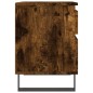 vidaXL Mesita de noche madera de ingeniería roble ahumado 40x35x50 cm vidaXL Mesita de noche madera de ingeniería roble ahumado 40x35x50 cm