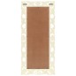 vidaXL Espejo tallado a mano madera maciza de mango blanco 110x50 cm vidaXL Espejo tallado a mano madera maciza de mango blanco 110x50 cm