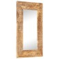 vidaXL Espejo tallado a mano madera maciza de mango 80x50x2,5 cm vidaXL Espejo tallado a mano madera maciza de mango 80x50x2,5 cm