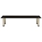 vidaXL Mueble para TV de vidrio templado negro 80x35x17 cm