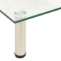 vidaXL Mueble para TV de vidrio templado transparente 80x35x17 cm
