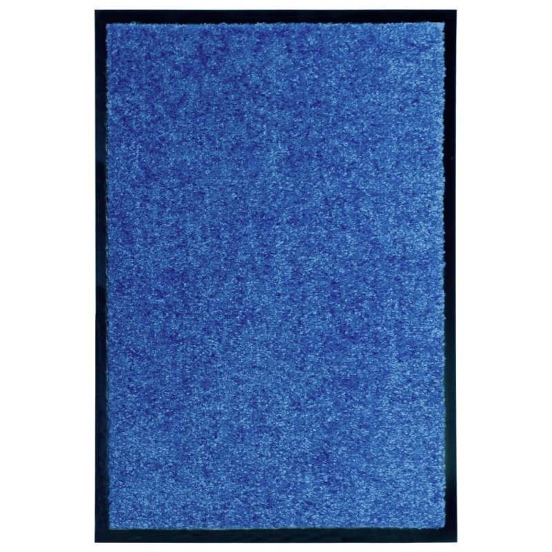 vidaXL Felpudo lavable azul 40x60 cm vidaXL Felpudo lavable azul 40x60 cm