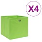 vidaXL Cajas de almacenaje 4 uds tela no tejida verde 28x28x28 cm vidaXL Cajas de almacenaje 4 uds tela no tejida verde 28x28x28 cm