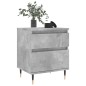 vidaXL Mesitas noche 2 uds madera ingeniería gris hormigón 40x35x50 cm vidaXL Mesitas noche 2 uds madera ingeniería gris hormigón 40x35x50 cm
