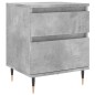 vidaXL Mesitas noche 2 uds madera ingeniería gris hormigón 40x35x50 cm vidaXL Mesitas noche 2 uds madera ingeniería gris hormigón 40x35x50 cm