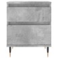 vidaXL Mesitas noche 2 uds madera ingeniería gris hormigón 40x35x50 cm vidaXL Mesitas noche 2 uds madera ingeniería gris hormigón 40x35x50 cm