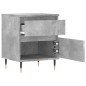 vidaXL Mesitas noche 2 uds madera ingeniería gris hormigón 40x35x50 cm vidaXL Mesitas noche 2 uds madera ingeniería gris hormigón 40x35x50 cm