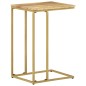 vidaXL Mesa auxiliar de madera maciza de mango 35x45x65 cm