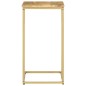 vidaXL Mesa auxiliar de madera maciza de mango 35x45x65 cm