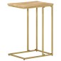 vidaXL Mesa auxiliar de madera maciza de mango 35x45x65 cm