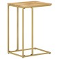 vidaXL Mesa auxiliar de madera maciza de mango 35x45x65 cm