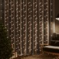 vidaXL Cortina de luces LED 300 LED blanco frío 8 funciones 3x3 m vidaXL Cortina de luces LED 300 LED blanco frío 8 funciones 3x3 m