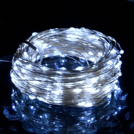 vidaXL Tira de luces con 150 LED blanco frío PVC 15 m
