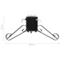 vidaXL Soporte para árbol de Navidad negro 58x58x21 cm vidaXL Soporte para árbol de Navidad negro 58x58x21 cm